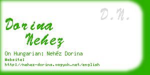 dorina nehez business card